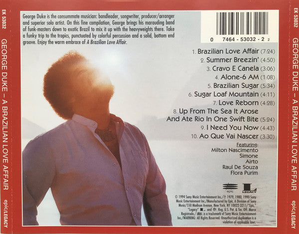 George Duke - A Brazilian Love Affair (CD) Image