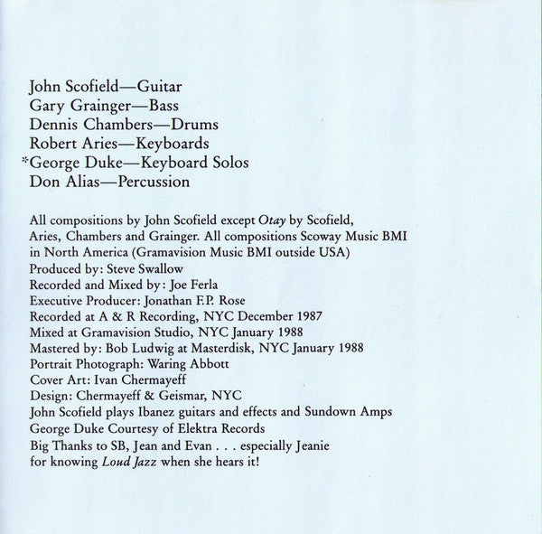 John Scofield - Loud Jazz (CD) Image