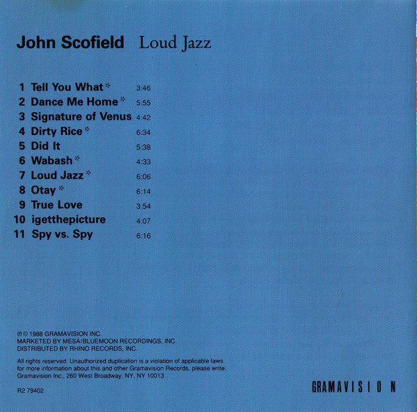 John Scofield - Loud Jazz (CD) Image