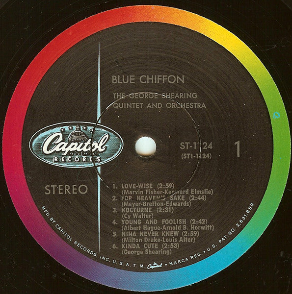 George Shearing Quintet, The - Blue Chiffon (Vinyl) Image