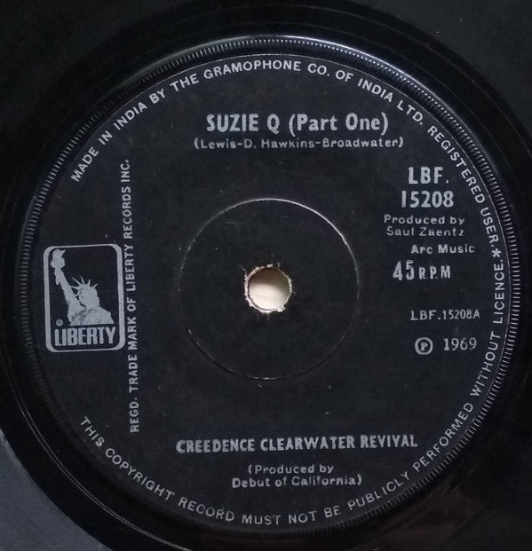 Creedence Clearwater Revival - Suzie Q. (45 RPM) Image