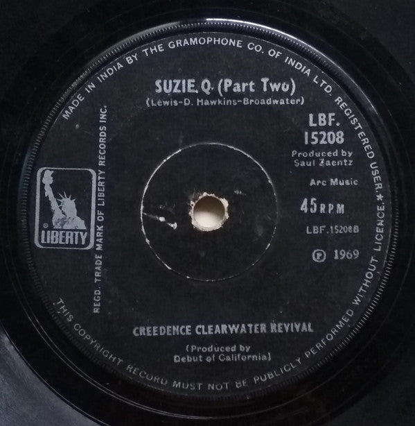 Creedence Clearwater Revival - Suzie Q. (45 RPM) Image