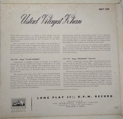 Vilayat Khan - Raga Tilak Kamod / Raga Bhairavi (Vinyl) Image