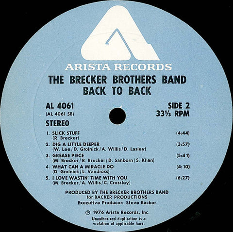 Brecker Brothers, The - Back To Back (Vinyl) Image