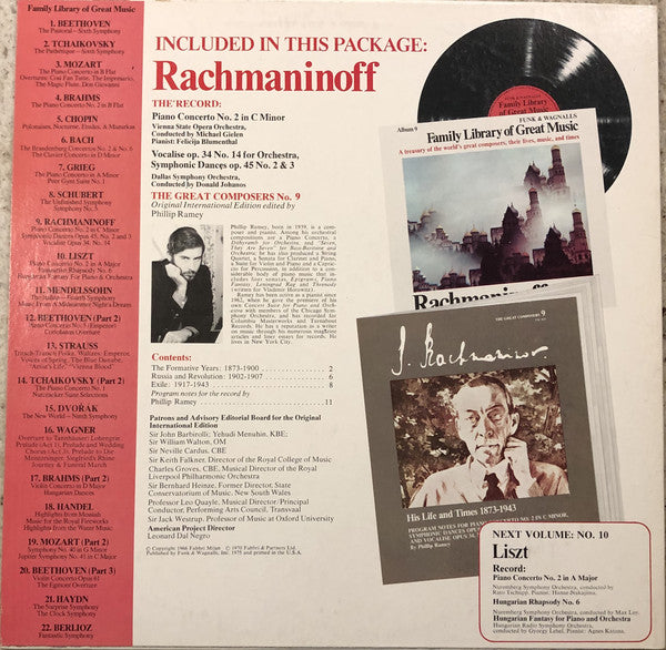 Sergei Vasilyevich Rachmaninoff - Piano Concerto No. 2 In C Minor / Symphonic Dances Opus 45, No. 2 And 3 / Vocalise Opus 34, No. 14 (Vinyl) Image