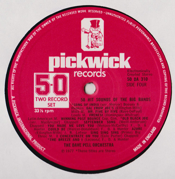 Dave Pell & His Orchestra - 50 Hit Sounds Of The Big Bands (Vinyl) (2 LP) Image