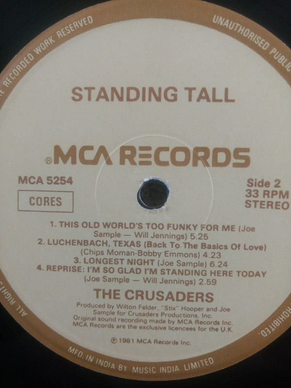 Crusaders, The - Standing Tall (Vinyl) Image