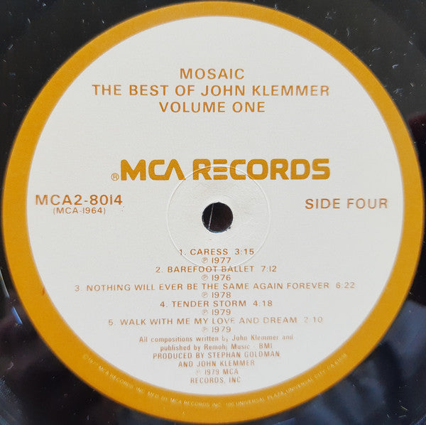 John Klemmer - Mosaic - The Best Of John Klemmer Volume One (Vinyl) (2 LP) Image