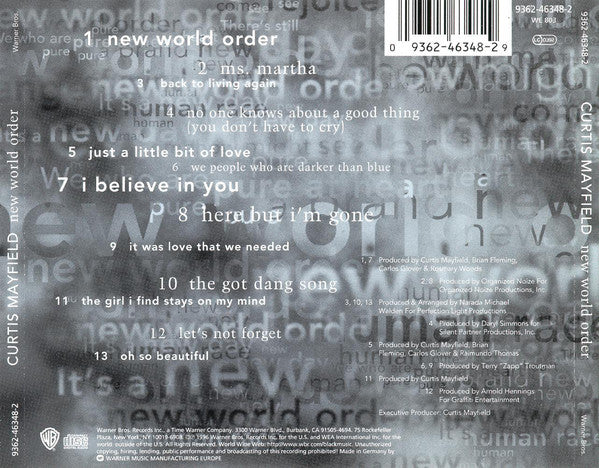 Curtis Mayfield - New World Order (CD) Image