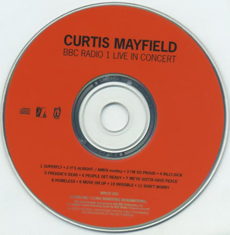Curtis Mayfield - BBC Radio 1 Live In Concert (CD) Image