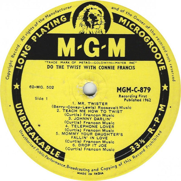 Connie Francis - Do The Twist (Vinyl) Image