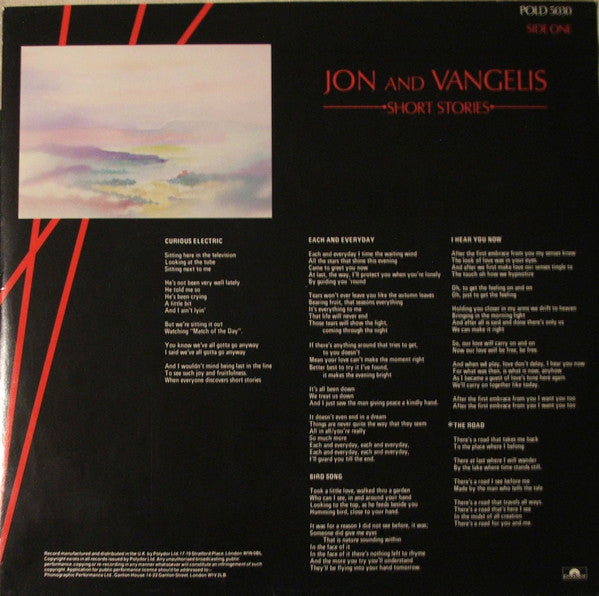 Jon & Vangelis - Short Stories (Vinyl) Image