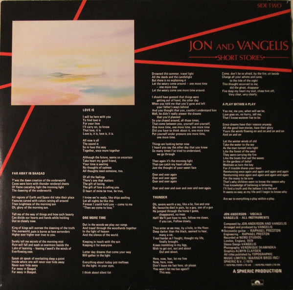 Jon & Vangelis - Short Stories (Vinyl) Image