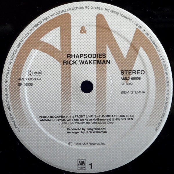 Rick Wakeman - Rhapsodies (Vinyl) (2 LP) Image