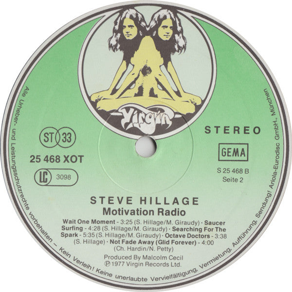 Steve Hillage - Motivation Radio (Vinyl) Image