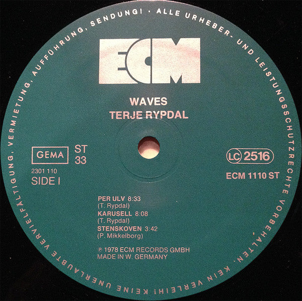 Terje Rypdal - Waves (Vinyl) Image