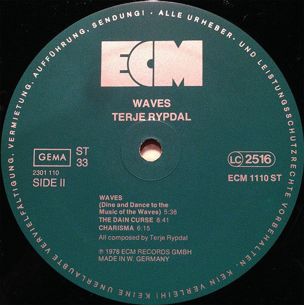 Terje Rypdal - Waves (Vinyl) Image