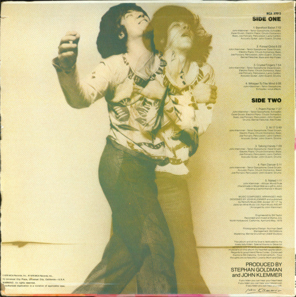 John Klemmer - Barefoot Ballet (Vinyl) Image