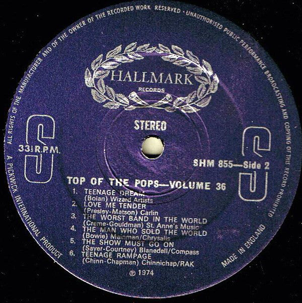 Top Of The Poppers, The - Top Of The Pops Vol. 36 (Vinyl) Image