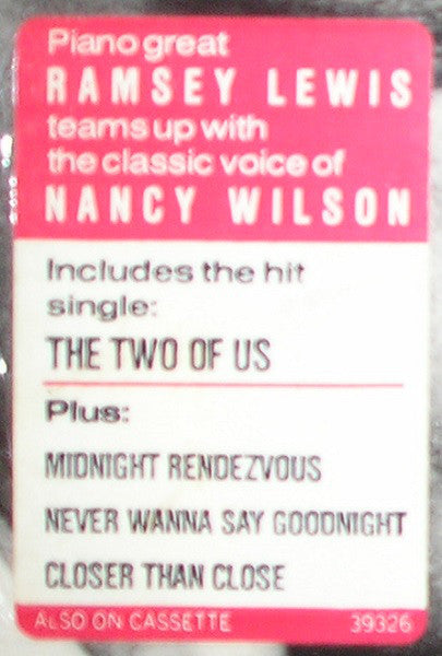 Ramsey Lewis & Nancy Wilson - The Two Of Us (Vinyl) Image