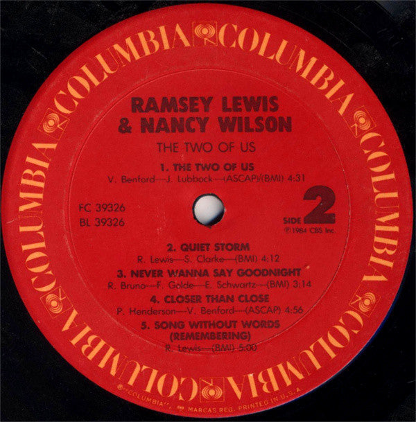 Ramsey Lewis & Nancy Wilson - The Two Of Us (Vinyl) Image