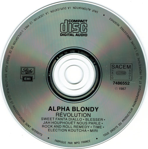 Alpha Blondy - RÃ©volution (CD) Image