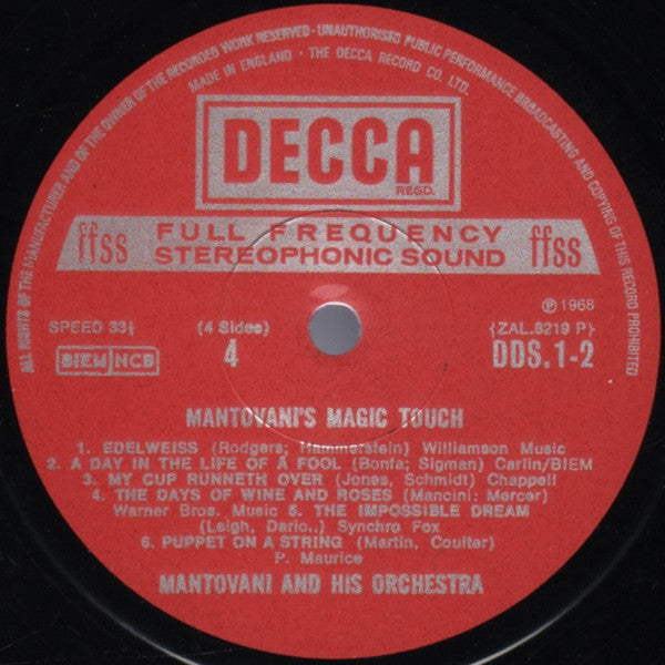 Mantovani And His Orchestra - Mantovani's Magic Touch (Vinyl) (2 LP) Image