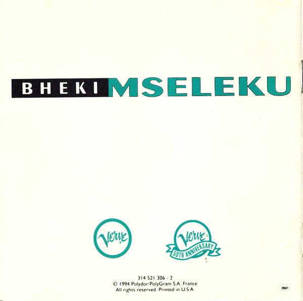 Bheki Mseleku - Timelessness (CD) Image