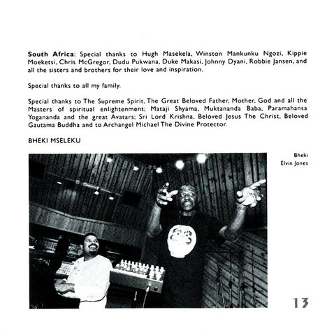 Bheki Mseleku - Timelessness (CD) Image