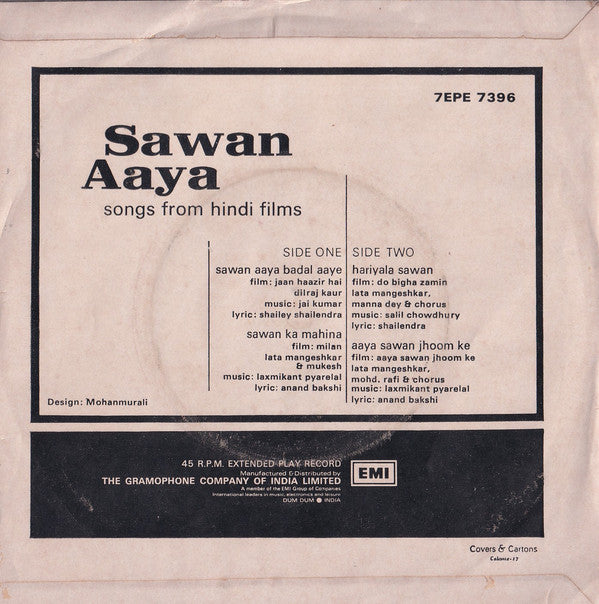 Various - Sawan Aaya - Songs from Hindi Films (45-RPM) Image