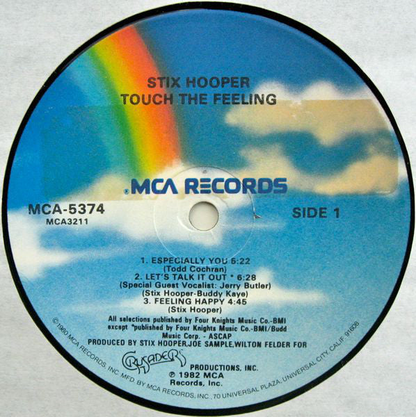 "Stix" Hooper - Touch The Feeling (Vinyl) Image