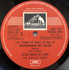 Amjad Ali Khan - Live At Shanmukhanand Hall, Bombay (Vinyl) Image