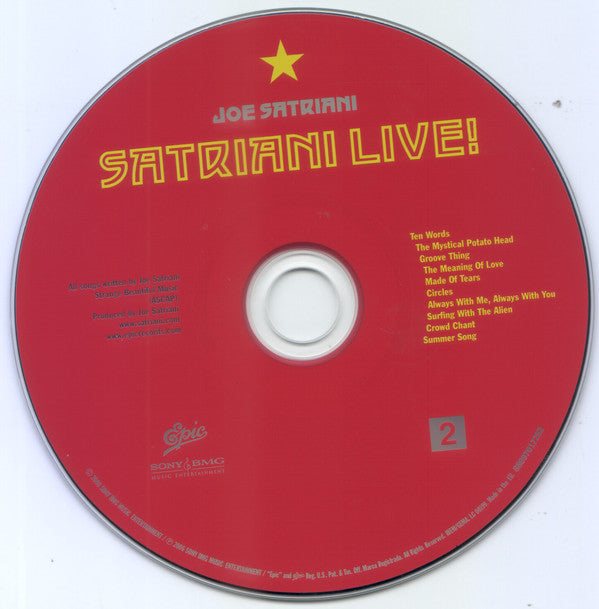 Joe Satriani - Satriani Live! (CD) (2 CD) Image