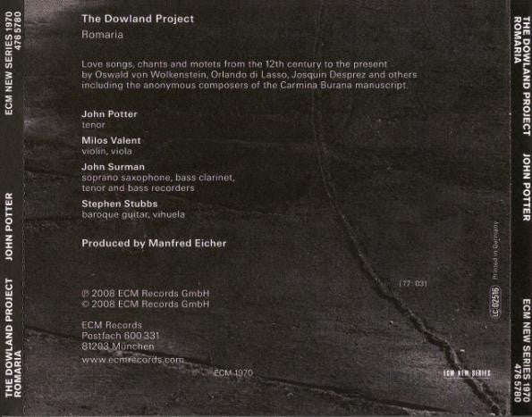 Dowland Project, The, John Potter (2) - Romaria (CD) Image