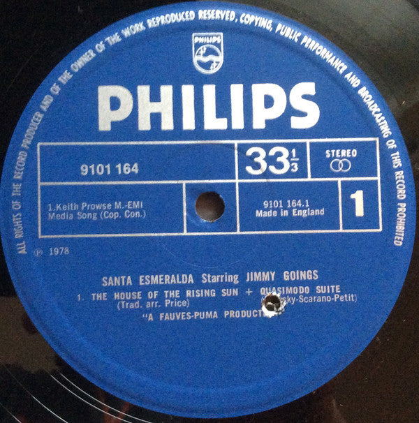 Santa Esmeralda Starring Jimmy Goings - The House Of The Rising Sun (Vinyl) Image