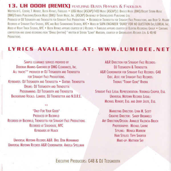 Lumidee - Almost Famous (CD) Image