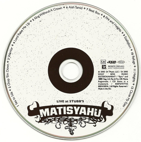 Matisyahu - Live At Stubb's (CD) Image