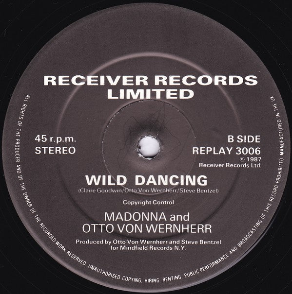Madonna & Otto Von Wernherr - Wild Dancing (Vinyl) Image