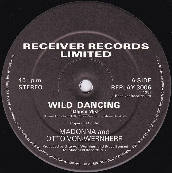 Madonna & Otto Von Wernherr - Wild Dancing (Vinyl) Image