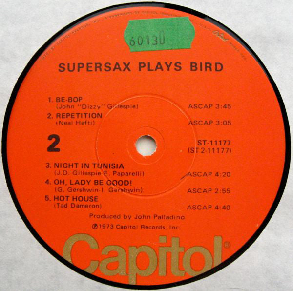 Supersax - Supersax Plays Bird (Vinyl) Image