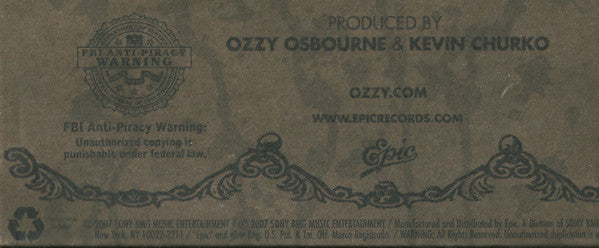 Ozzy Osbourne - Black Rain (CD) Image