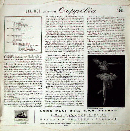 LÃ©o Delibes - Orchestra Of The Royal Opera House, Covent Garden, Robert Irving (2) - Coppelia (Vinyl) Image