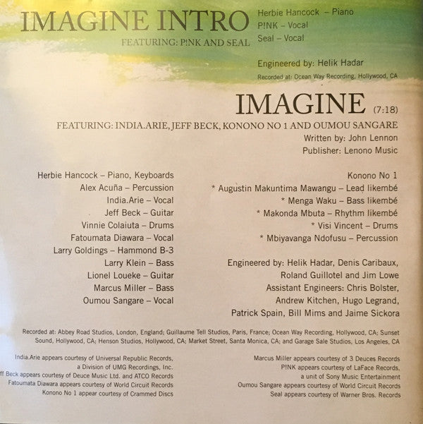 Herbie Hancock - The Imagine Project (CD) Image