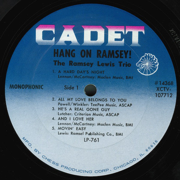 Ramsey Lewis Trio, The - Hang On Ramsey! (Vinyl) Image