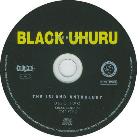 Black Uhuru - Liberation: The Island Anthology (CD) (2 CD) Image