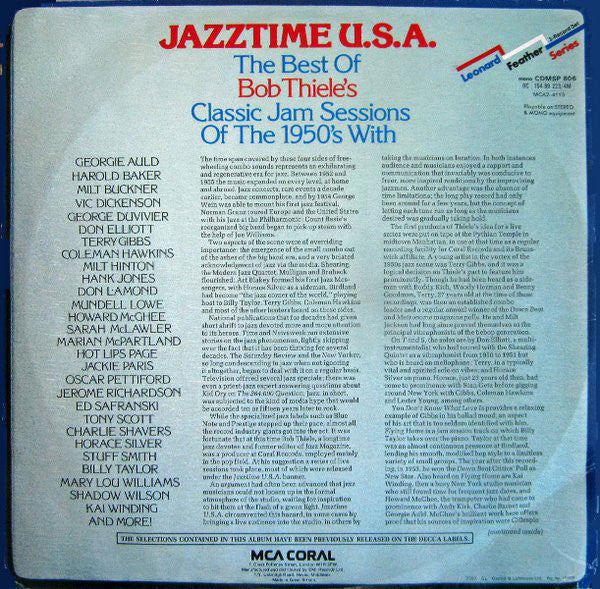 Various - Jazztime U.S.A. - The Best Of Bob Thiele's Classic Jam Sessions Of The 1950's (Vinyl) (2 LP) Image