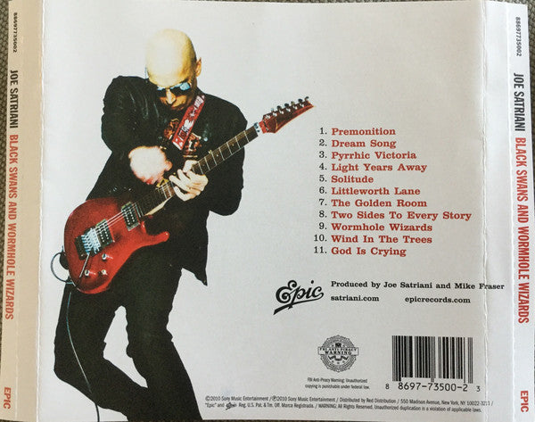 Joe Satriani - Black Swans & Wormhole Wizards (CD) Image