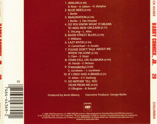 Harry Connick, Jr. - 20 (CD) Image