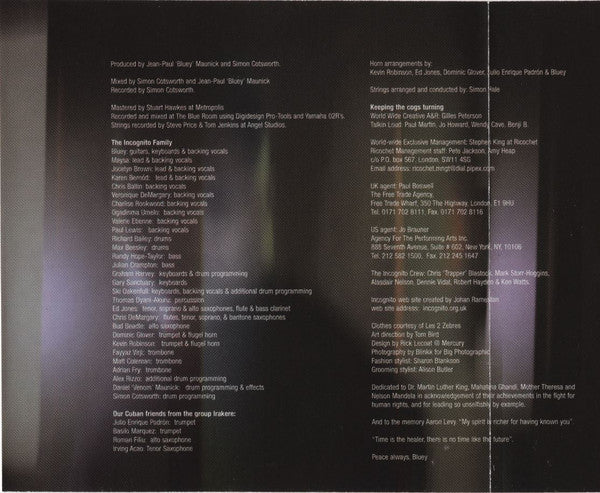 Incognito - No Time Like The Future (CD) Image