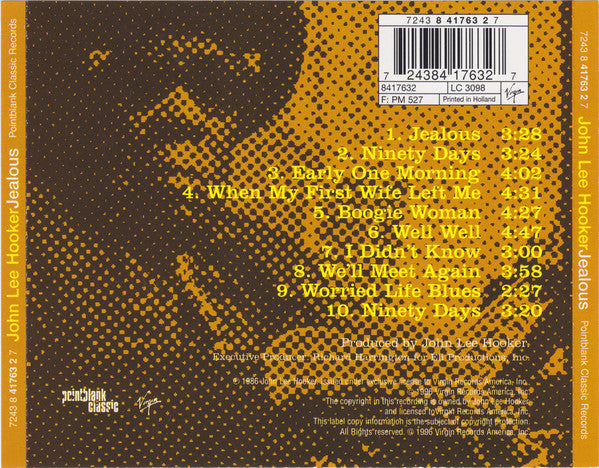 John Lee Hooker - Jealous (CD) Image